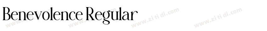 Benevolence Regular字体转换 Benevolence Regular字体转换